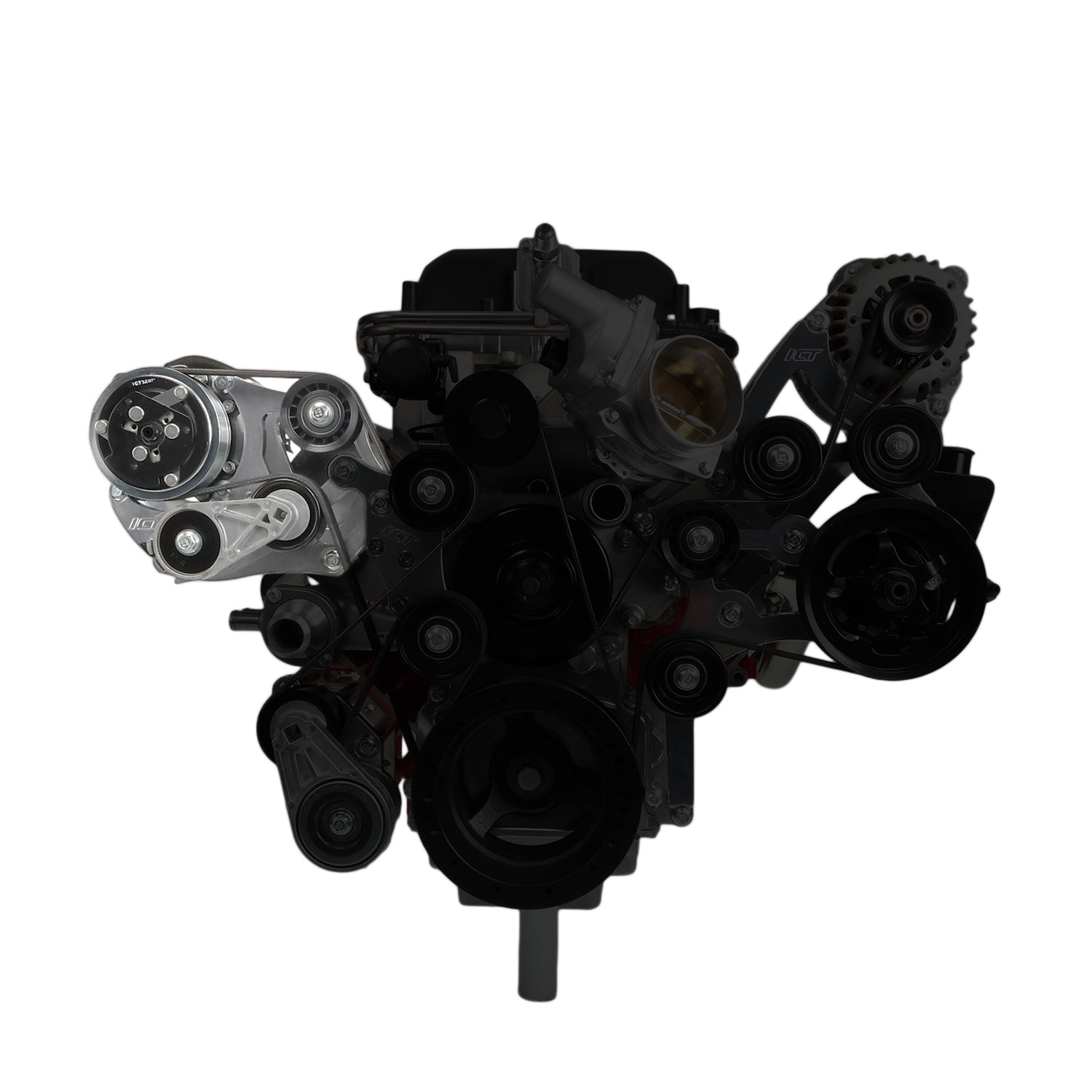 LS Corvette Sanden 508/709 A/C Air Conditioner Compressor Bracket - ICT Billet 551972 - 508 - 1