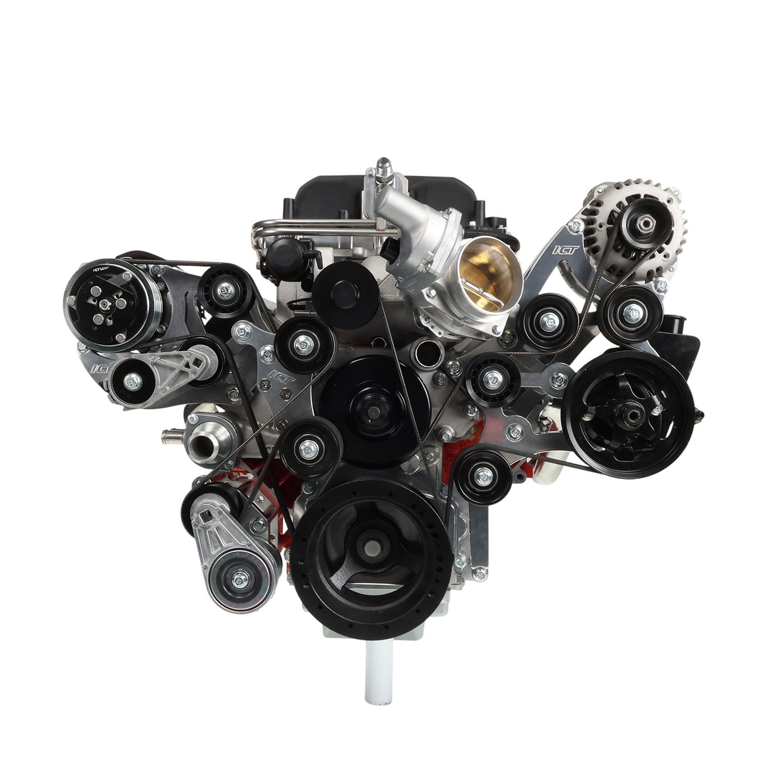 LS Corvette Sanden 508/709 A/C Air Conditioner Compressor Bracket - ICT Billet 551972 - 508 - 1