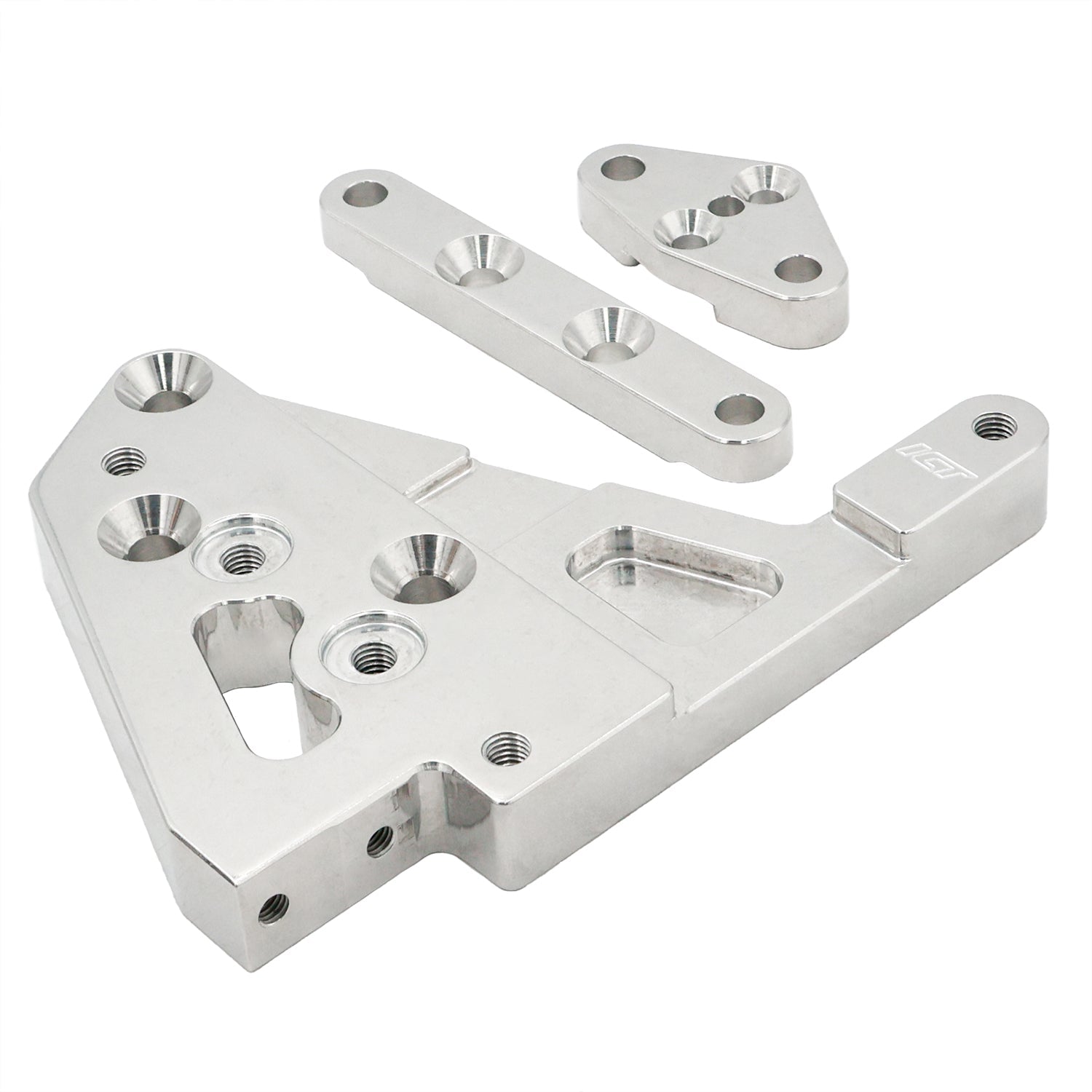 LS Corvette Spaced Truck A/C Compressor Bracket Kit - ICT Billet 551975-LSTR-1