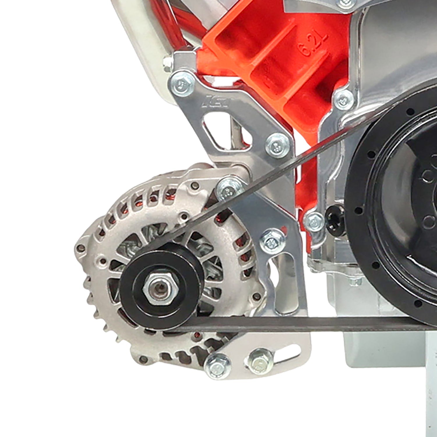 LS Corvette Ultra Low Mount Alternator Bracket - ICT Billet BKT-LS005-1