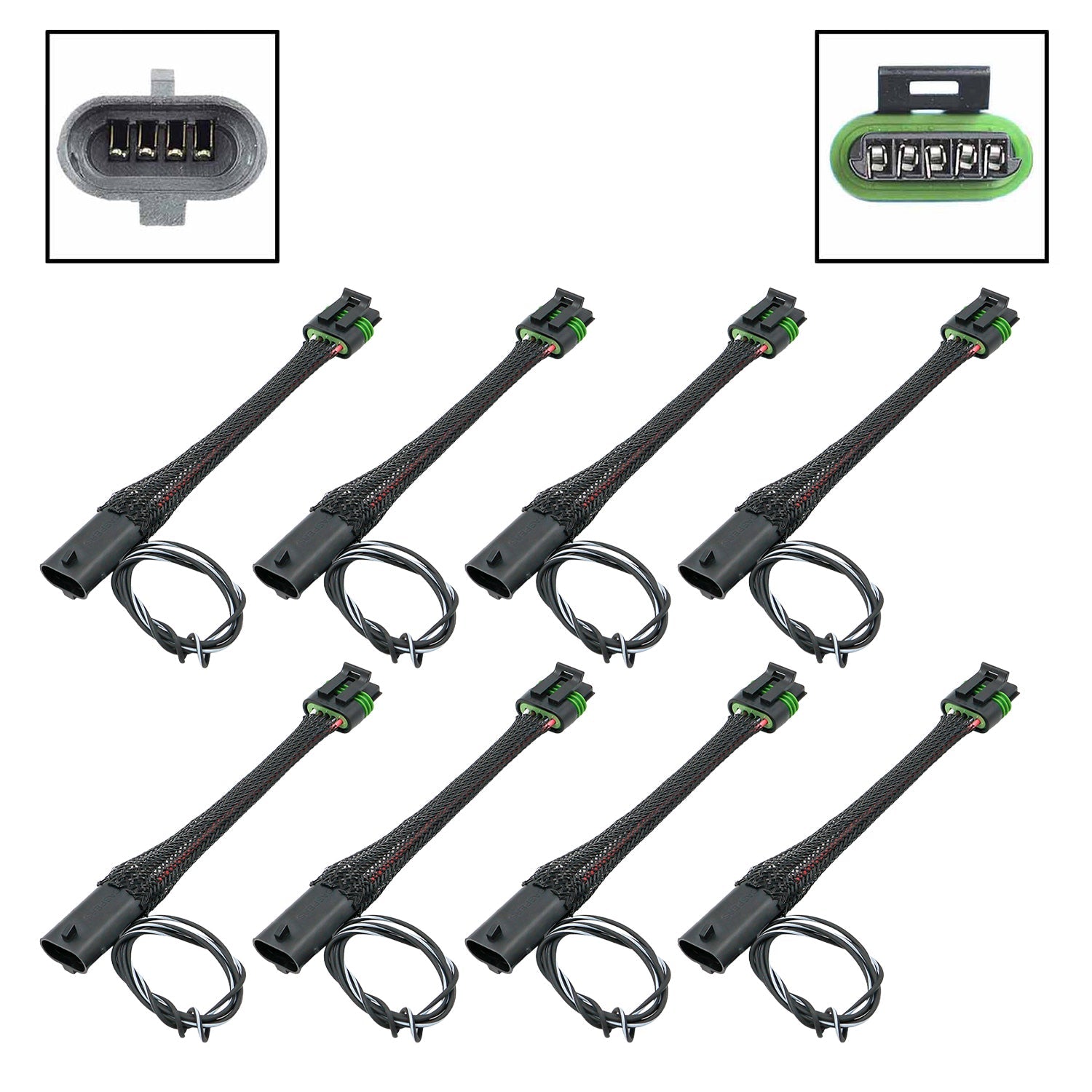 LS D510C D581 D514A D585 Ignition Coil Wire Adapters, Compatible with Holley Smart Ignition Coil - ICT Billet WAC0I41X8