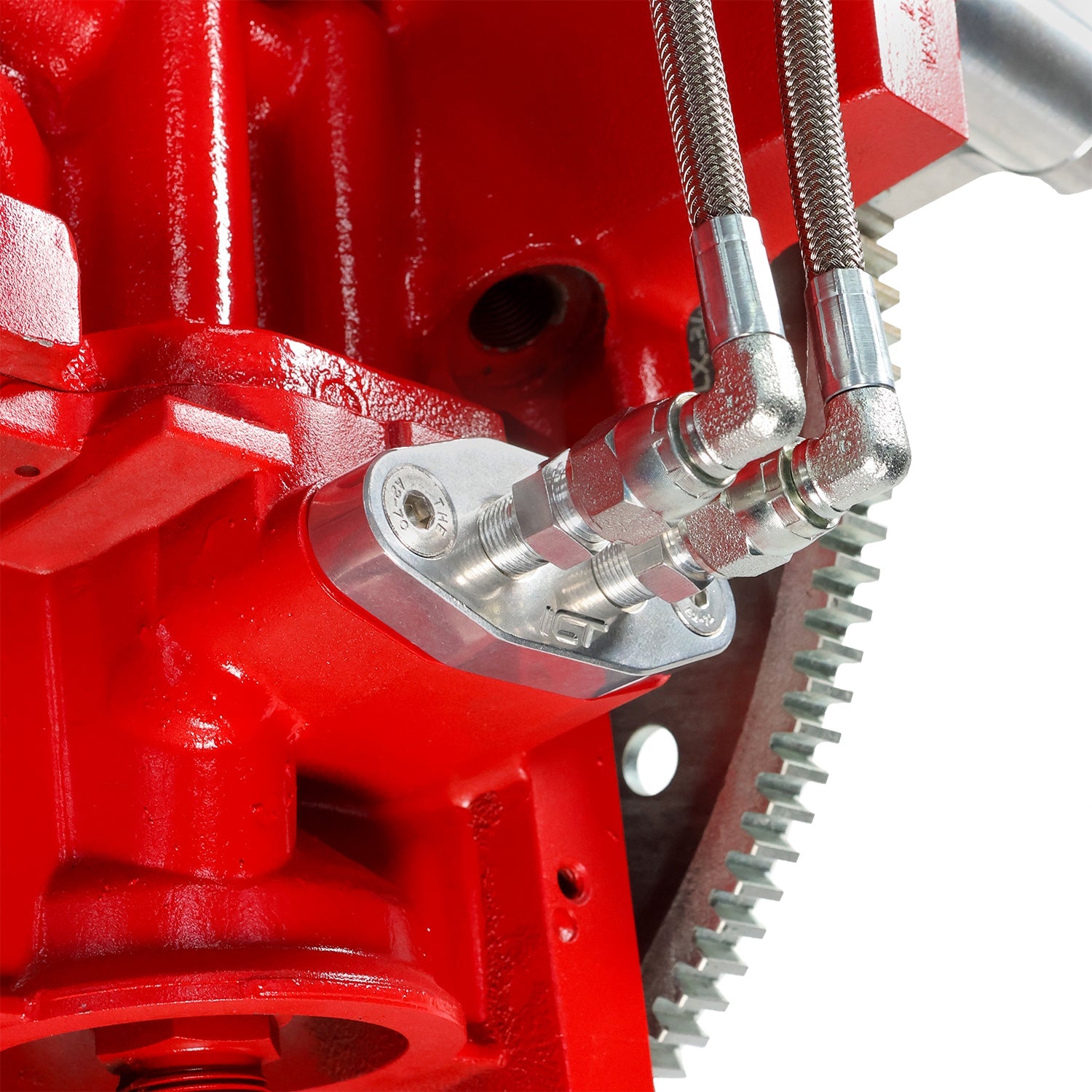 LS Dual 1/8"npt Oil Feed Plate LS1 - ICT Billet 551666