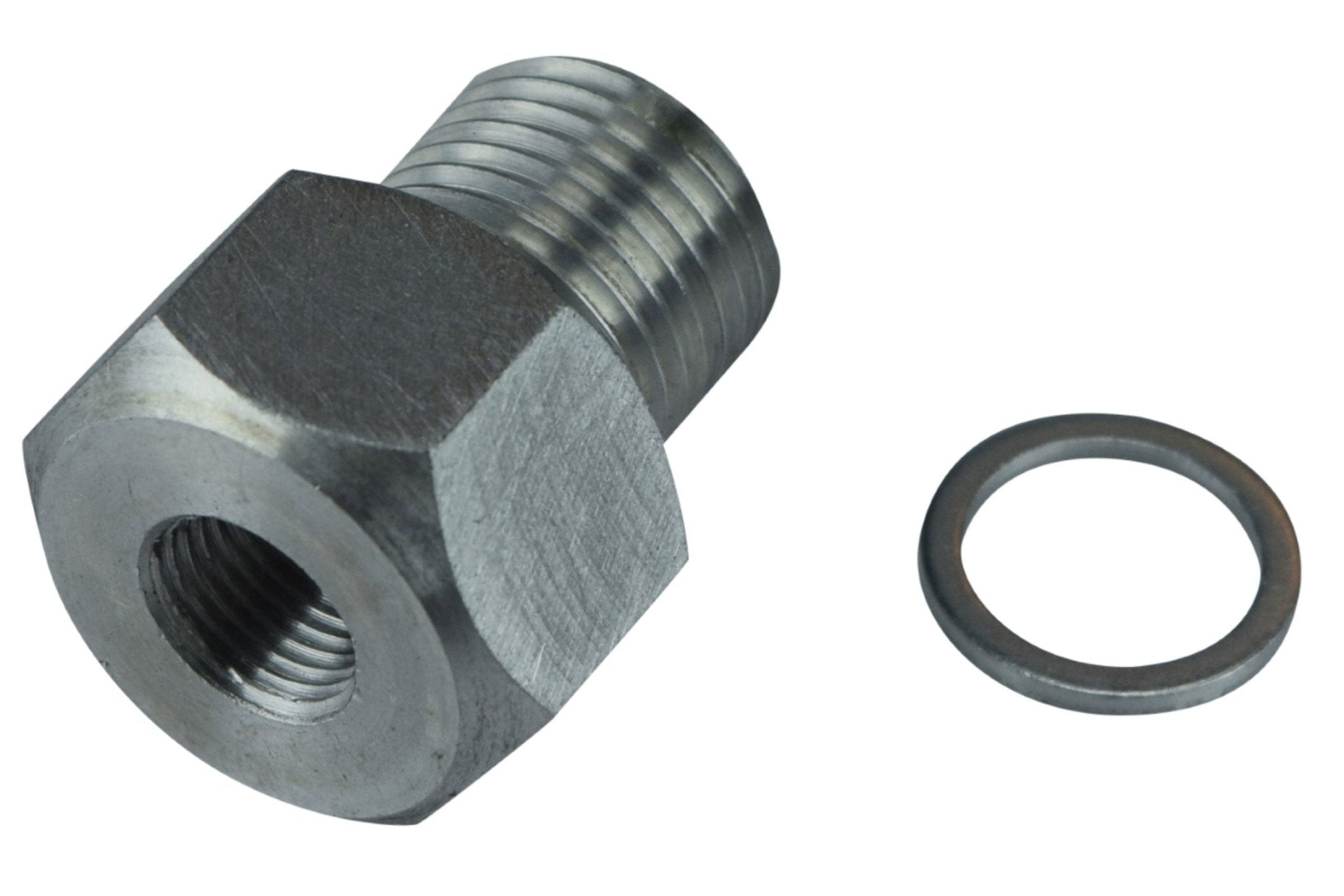 Ls 1 Engine 2-Piece M16x1.5 To 1/8 NPT Oil Pressure Adapter - Aluminum ...