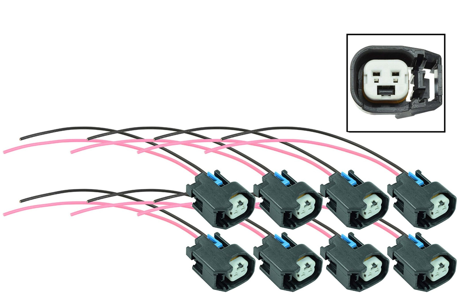 LS EV6 LS3 Injector Wire Connector Pigtail Plug USCAR (8 pack ...