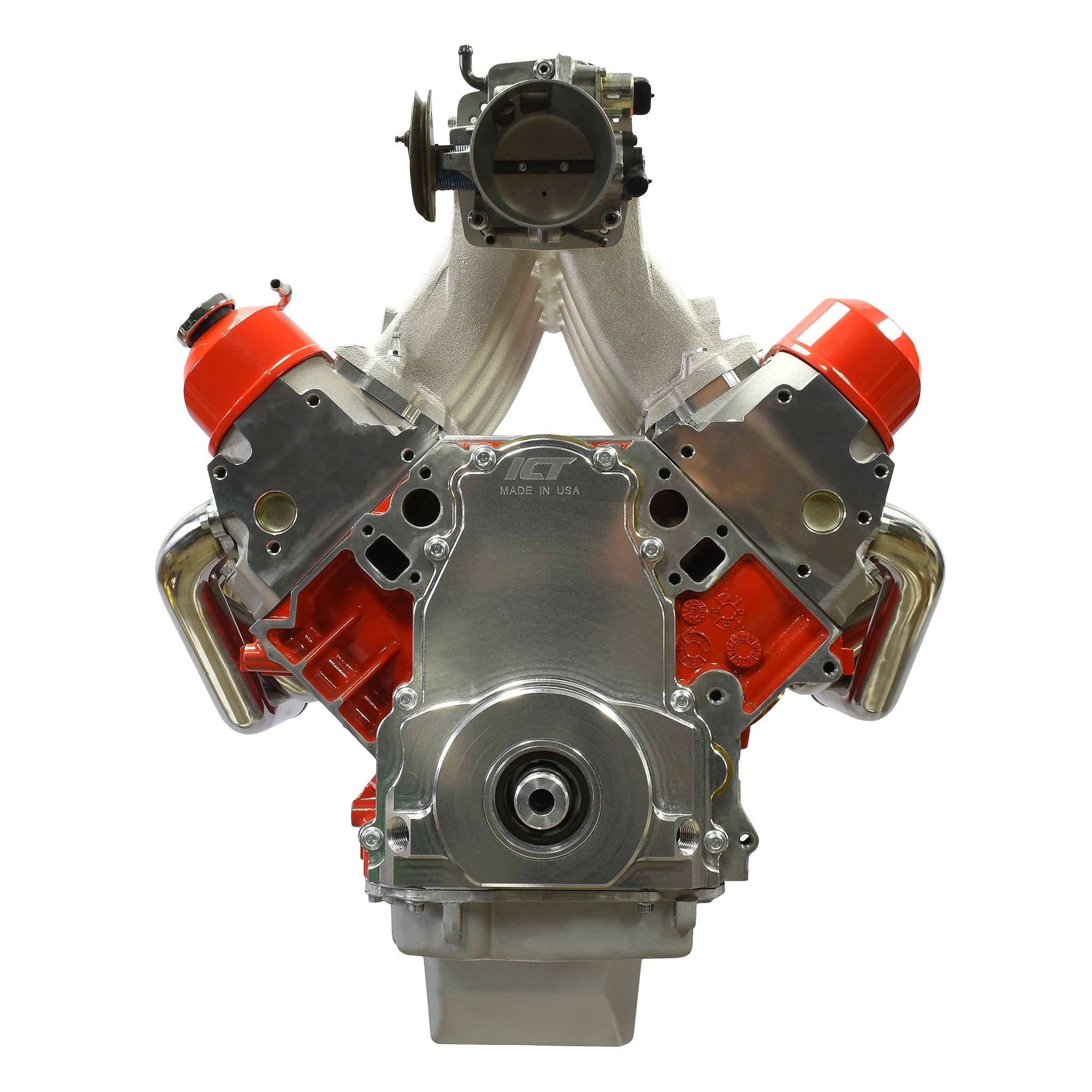 LS Gen 3 - Billet Timing Chain Cover -10AN ORB - ICT Billet 551589-LS01