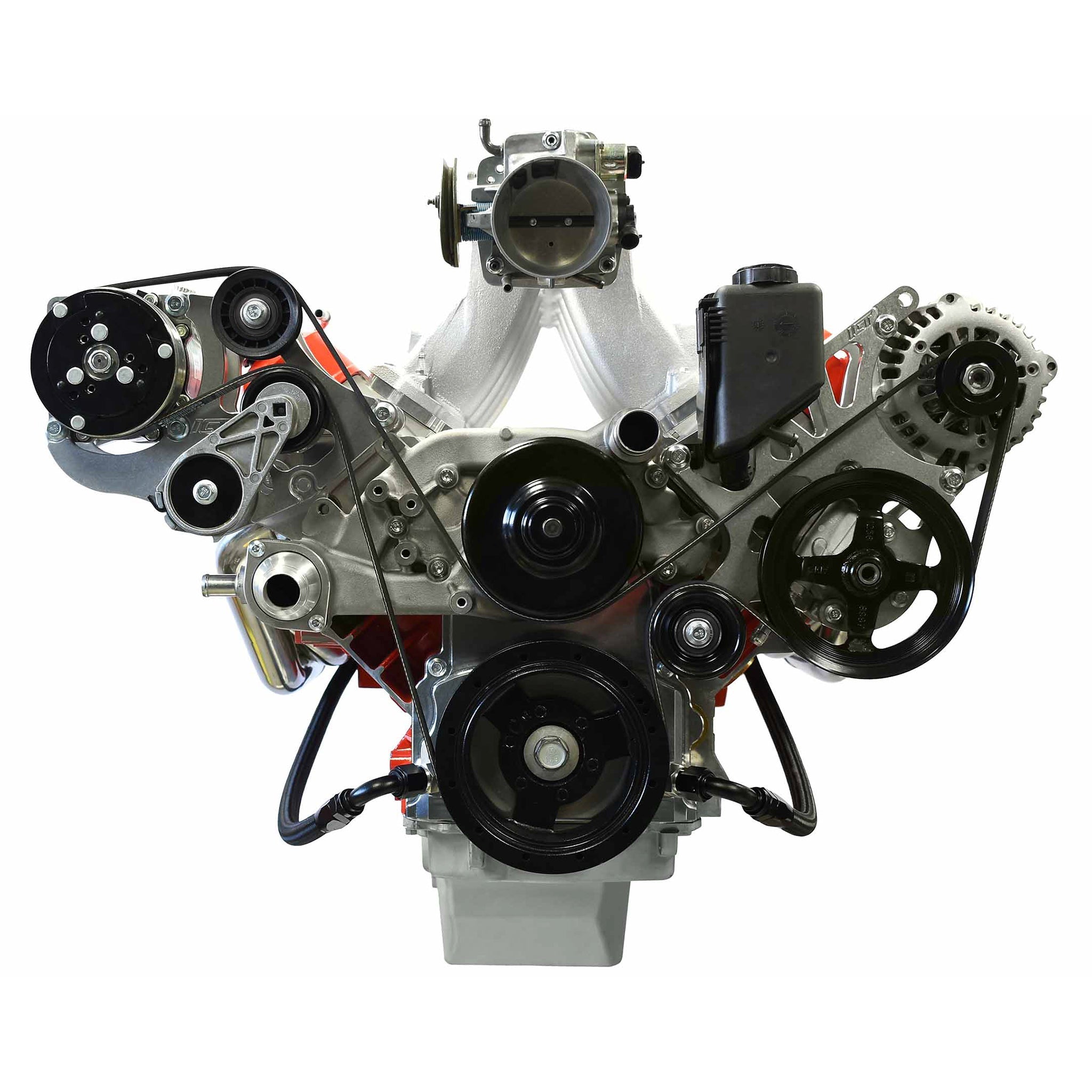 LS Gen 3 - Billet Timing Chain Cover -10AN ORB - ICT Billet 551589-LS01