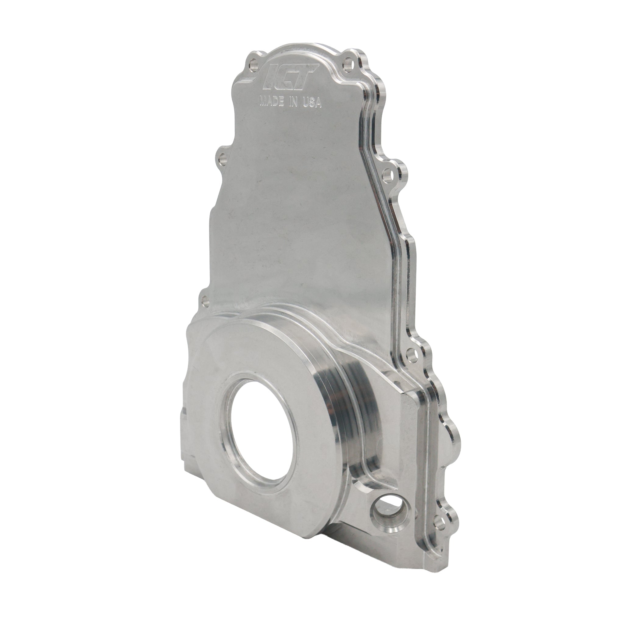 LS Gen 3 - Billet Timing Chain Cover -10AN ORB - ICT Billet 551589-LS01