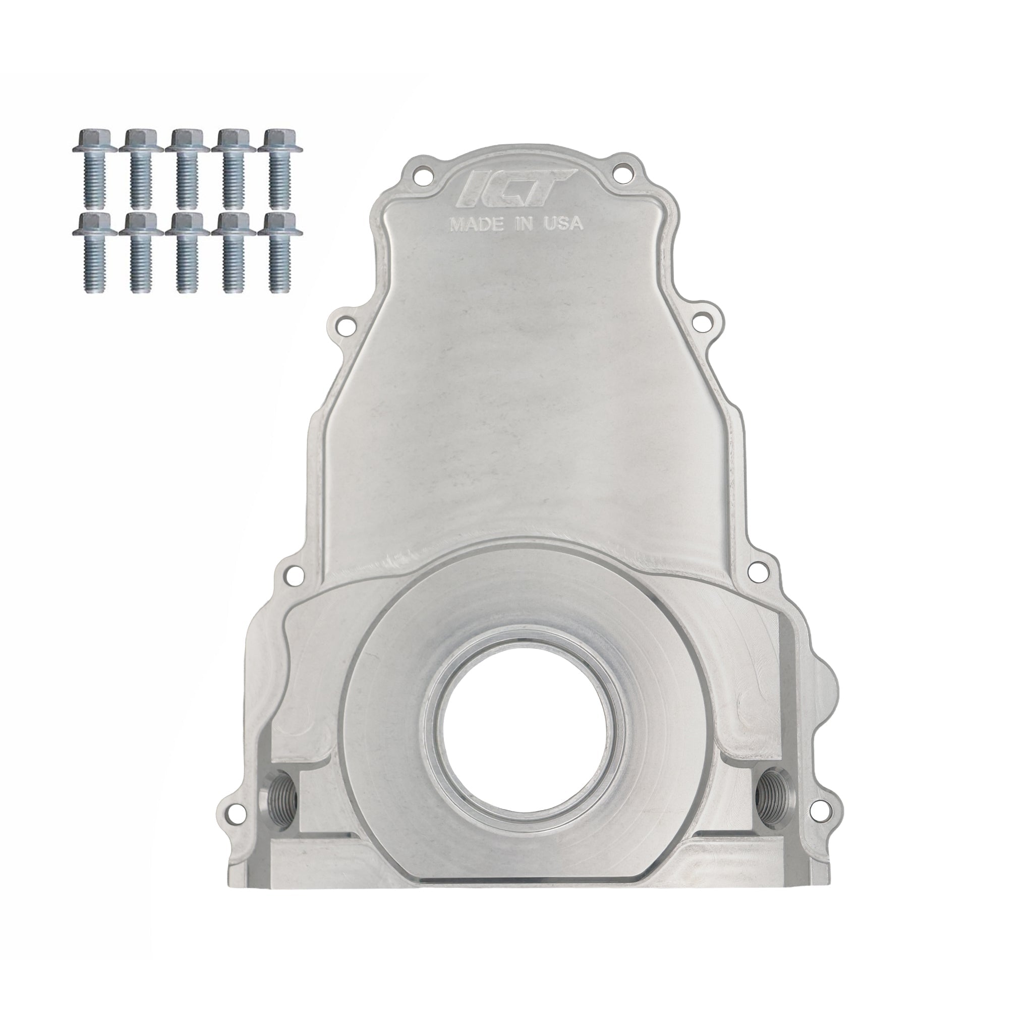 LS Gen 3 - Billet Timing Chain Cover -10AN ORB - ICT Billet 551589-LS01