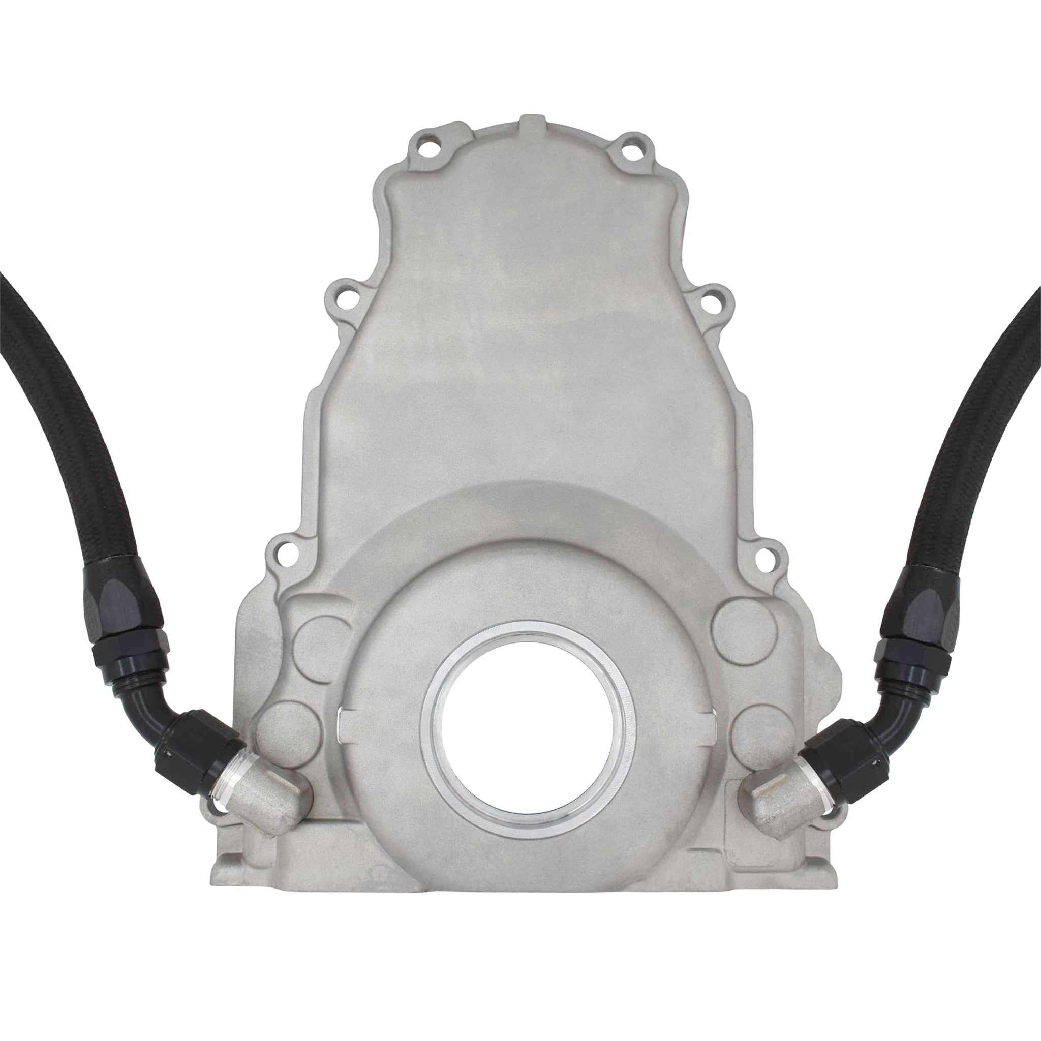 LS Gen 3 - Cast Timing Chain Cover w/ -10AN Ports - ICT Billet 551589