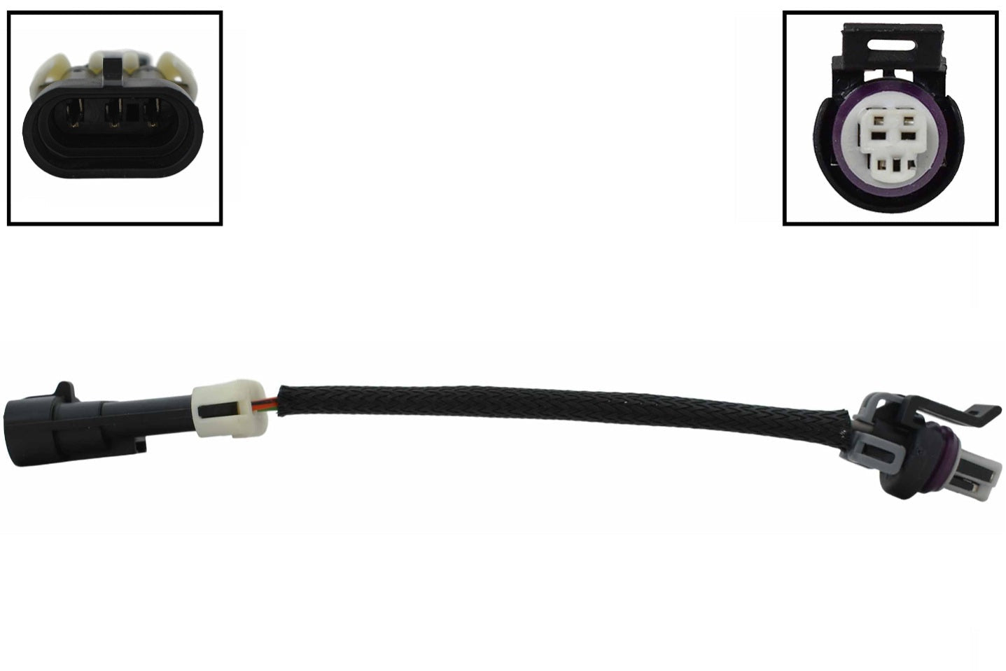 LS Gen 3 MAP Sensor Vehicle Harness to Pressure Transducer- 6" Wire Adapter Harness - ICT Billet WAMAP32-6