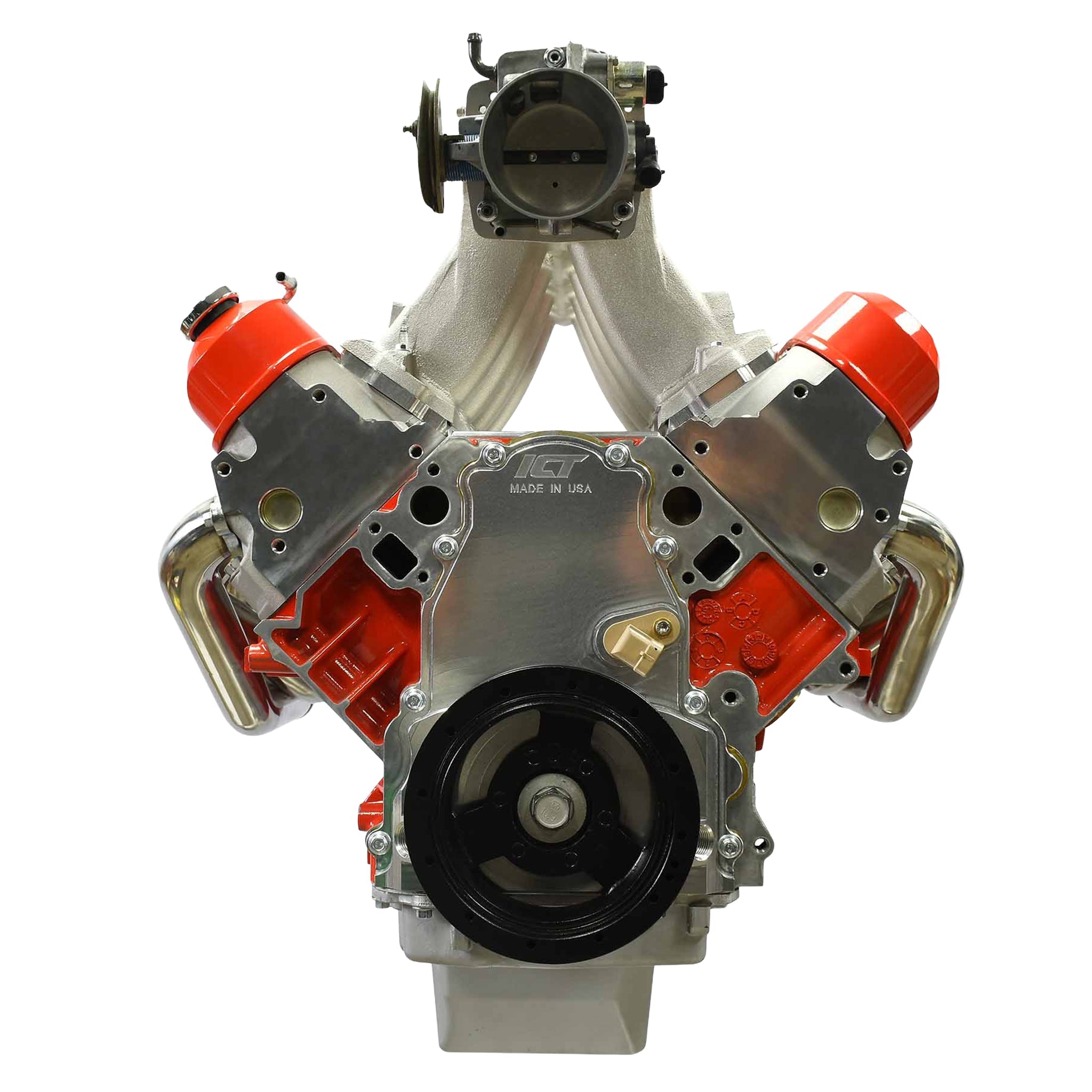 LS Gen 4 - Billet Timing Chain Cover -10AN ORB - ICT Billet 551595-LS01