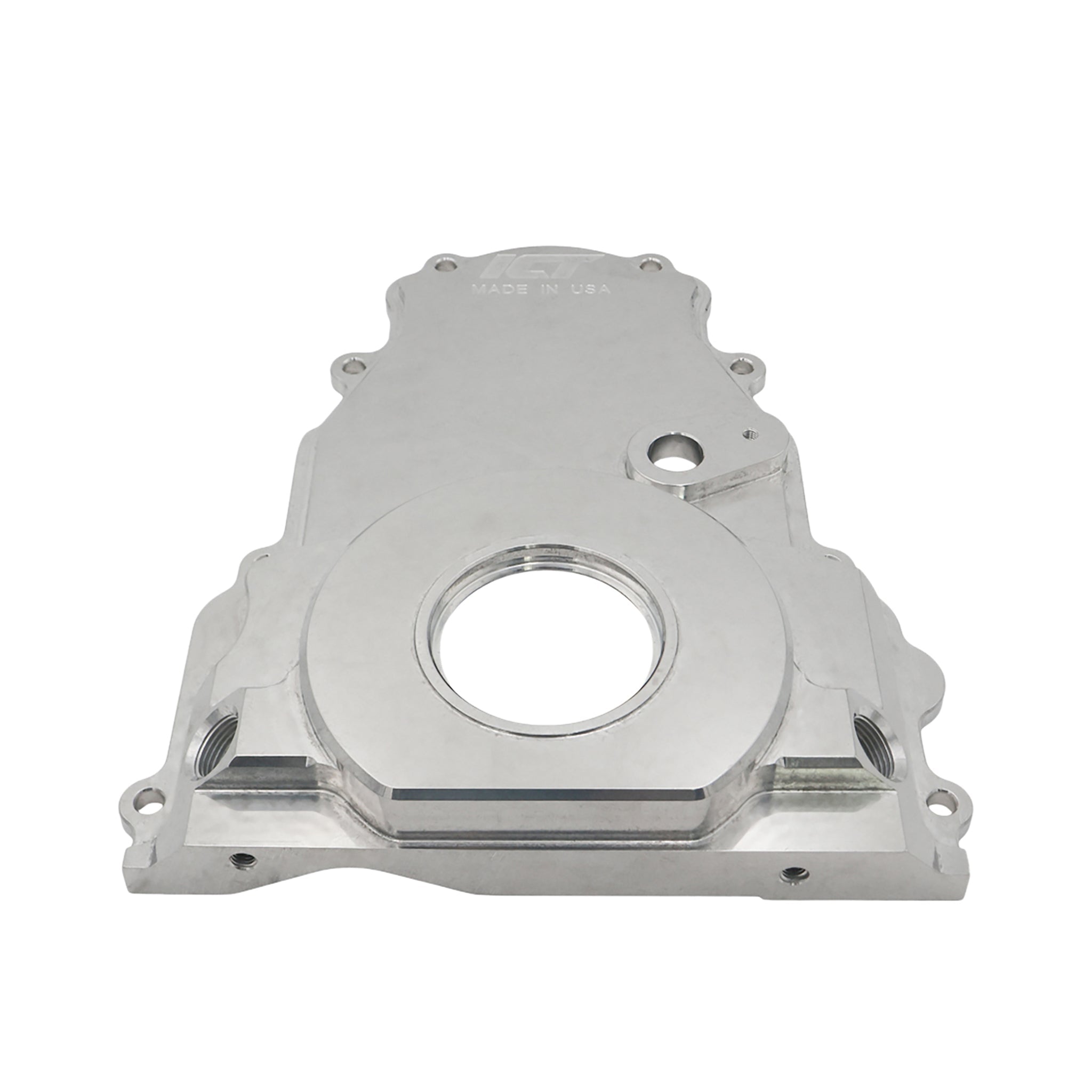 LS Gen 4 - Billet Timing Chain Cover -10AN ORB - ICT Billet 551595-LS01