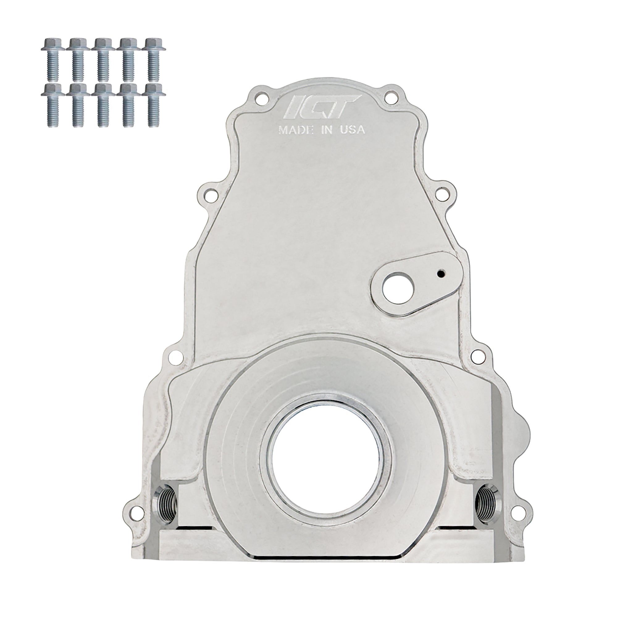 LS Gen 4 - Billet Timing Chain Cover -10AN ORB - ICT Billet 551595-LS01