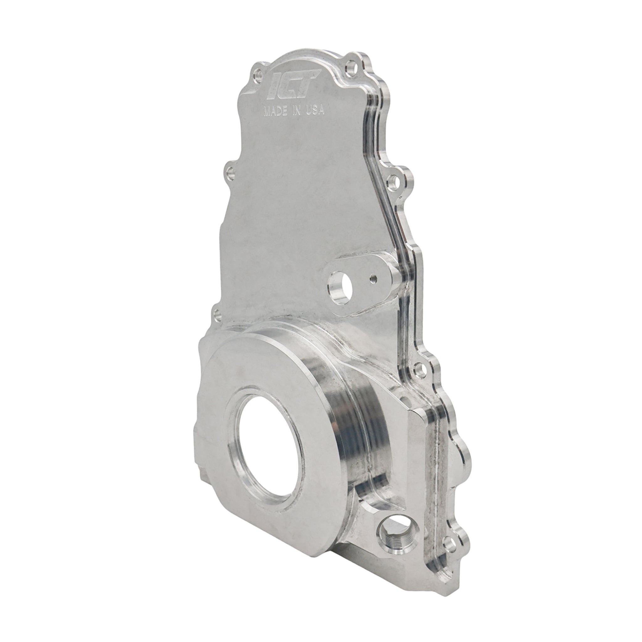 LS Gen 4 - Billet Timing Chain Cover -10AN ORB - ICT Billet 551595-LS01