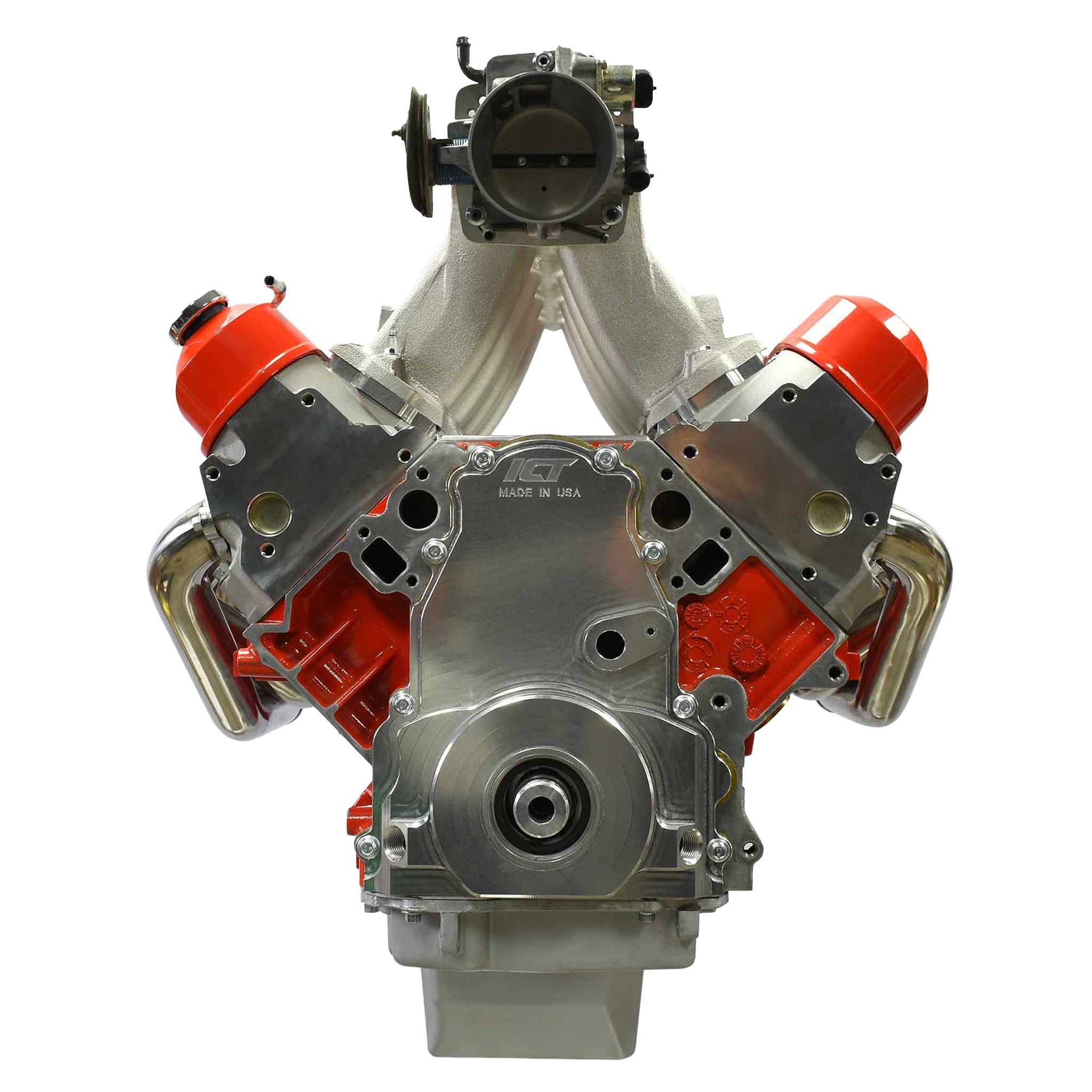 LS Gen 4 - Billet Timing Chain Cover -10AN ORB - ICT Billet 551595-LS01