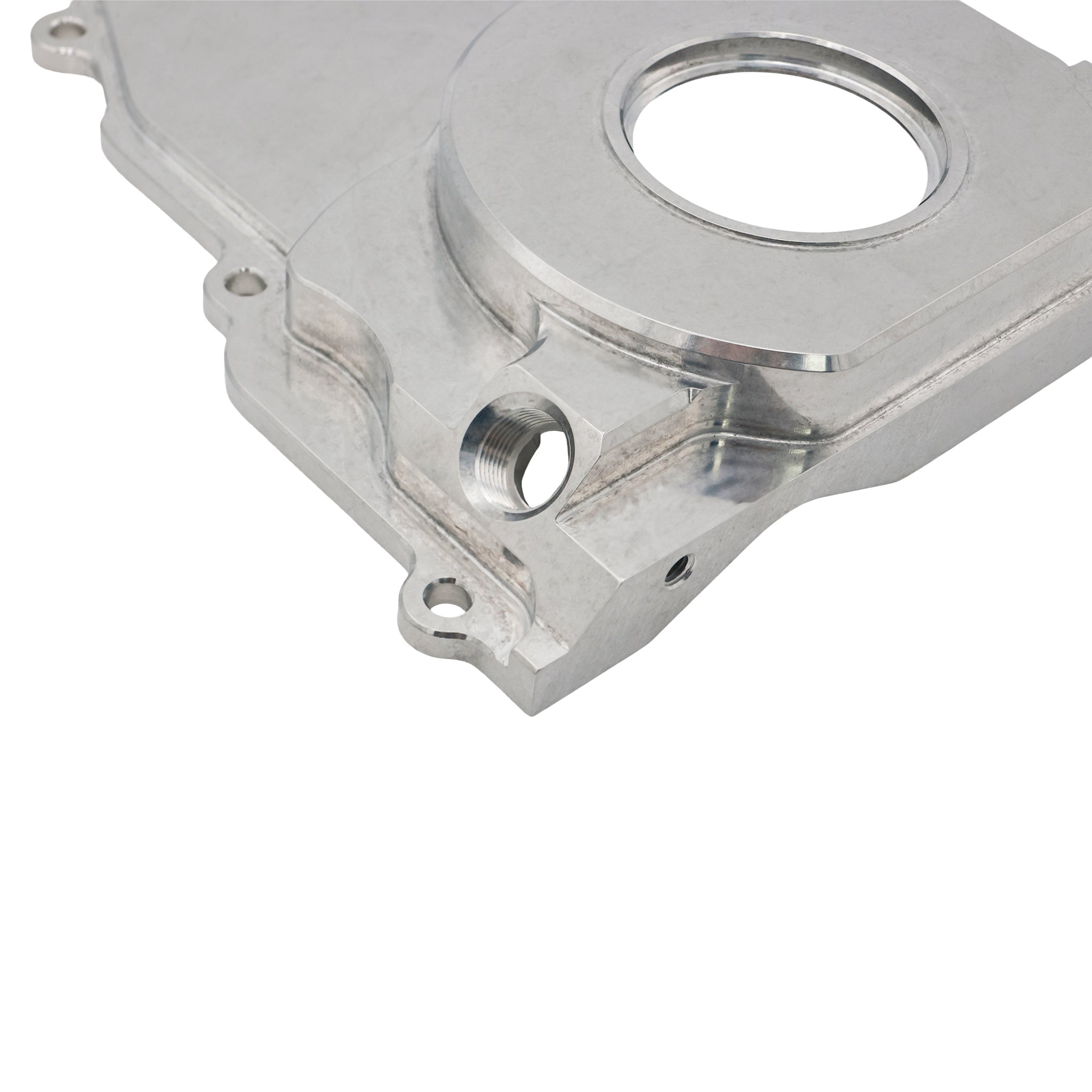 LS Gen 4 - Billet Timing Chain Cover -10AN ORB - ICT Billet 551595-LS01