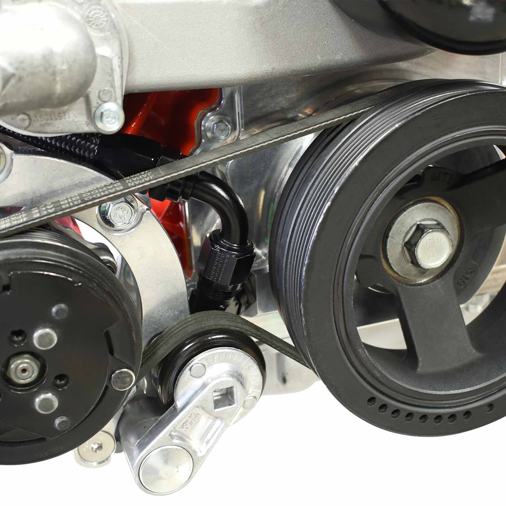 LS Gen 4 - Billet Timing Chain Cover -10AN ORB - ICT Billet 551595-LS01