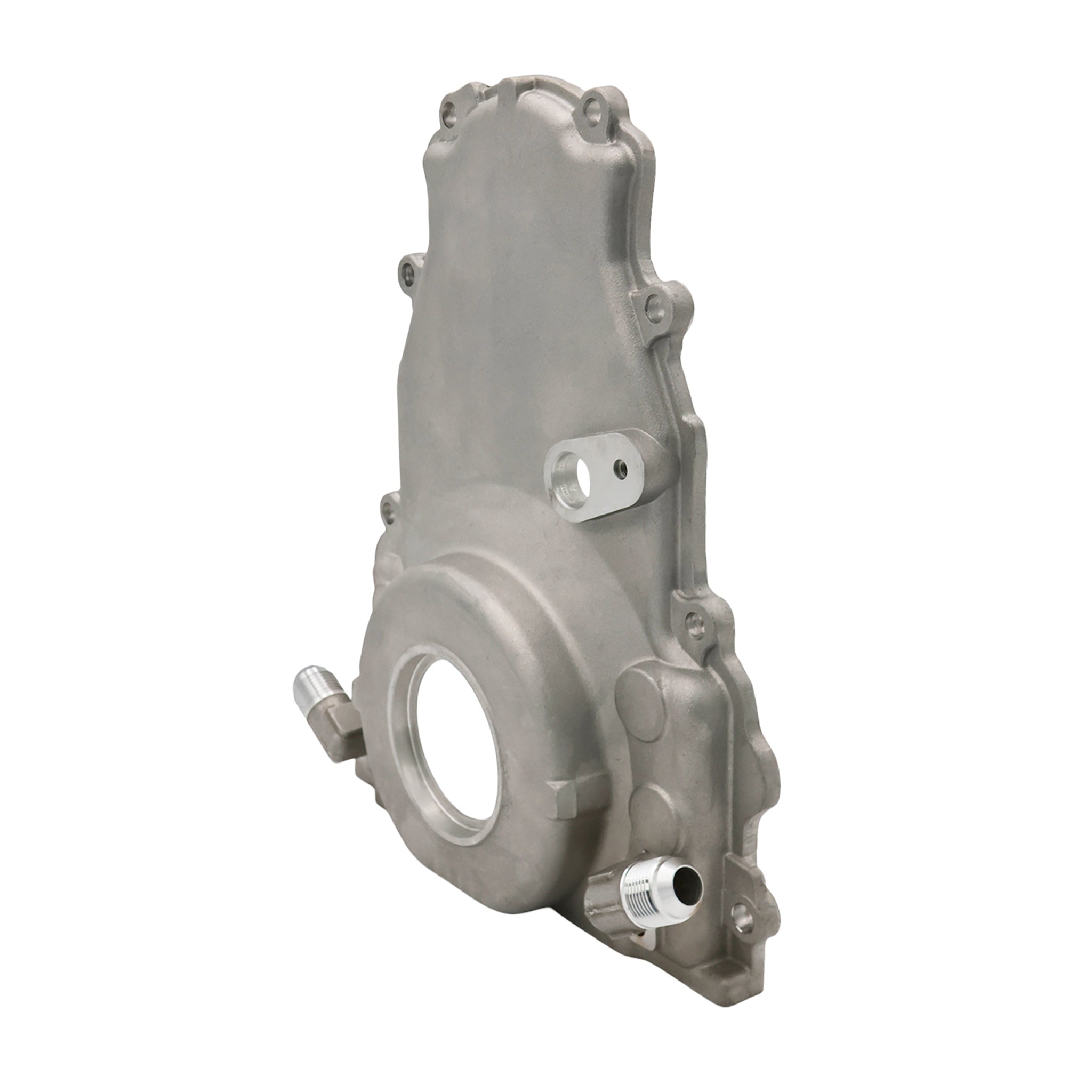 LS Gen 4 - Cast Timing Chain Cover w/ -10AN Ports - ICT Billet 551595