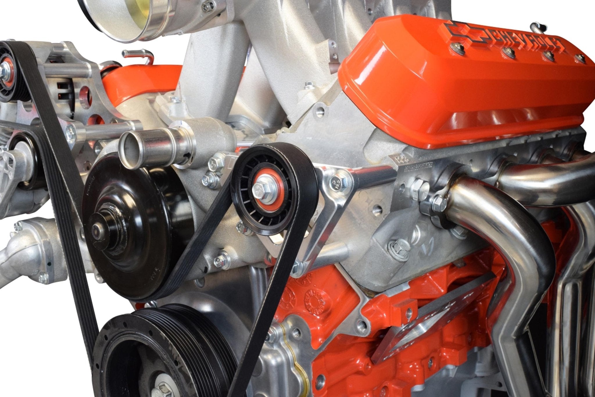 LS Idler Pulley Bracket Power Steering Eliminator Compatible with G8 CTSV Corvette 1997 - 13 LS1 LS3 - ICT Billet 551776 - 1