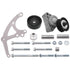 LS Low Mount Alternator Bracket for Electric Water Pump w/ Tensioner Compatible with Corvette - ICT Billet 551667EWP-1