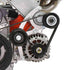 LS Low Mount Alternator Bracket for Electric Water Pump w/ Tensioner Compatible with Corvette - ICT Billet 551667EWP-1