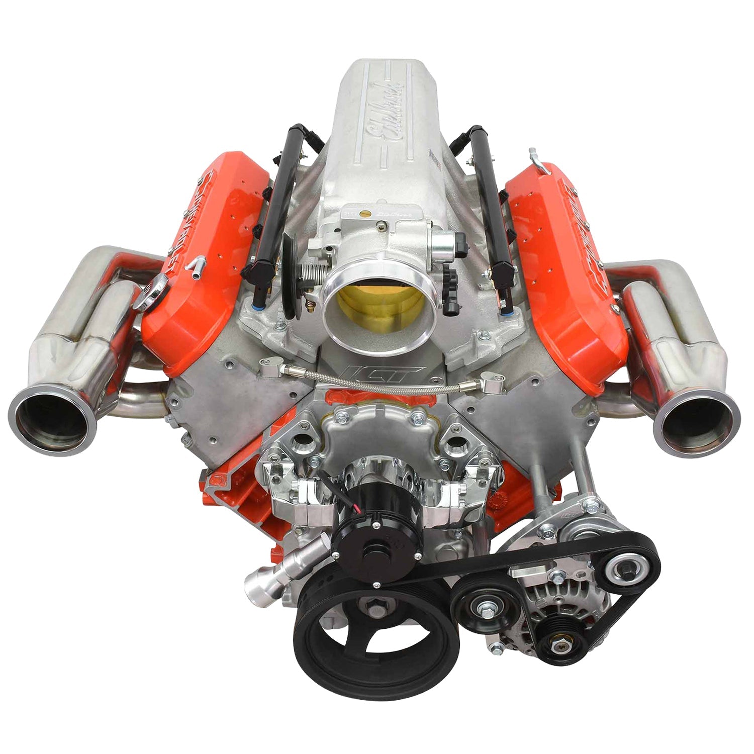 LS Low Mount Alternator Bracket for Electric Water Pump w/ Tensioner - Truck - ICT Billet 551667EWP-3