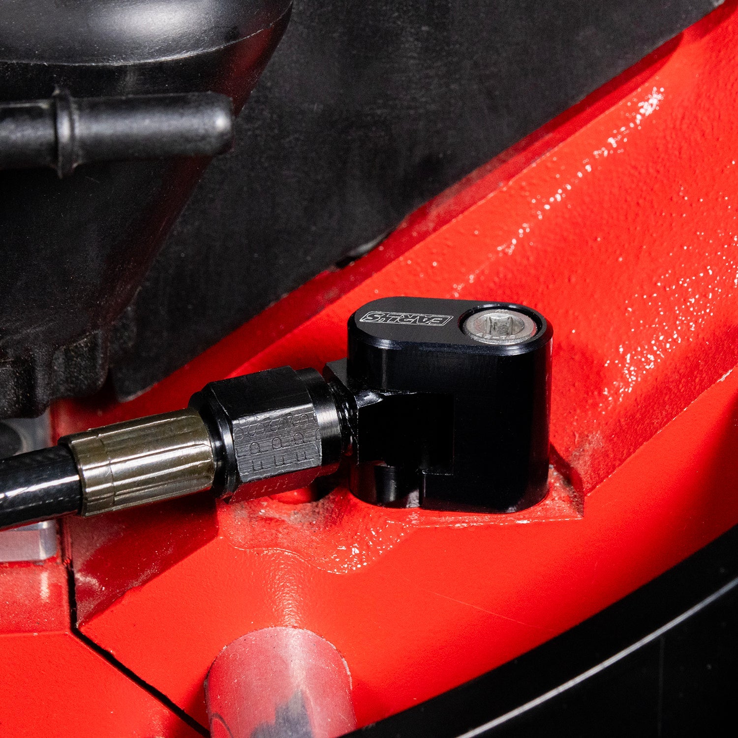 LS Low Profile Intake Cylinder Head Coolant Steam 4 Port Crossover Hose Kit - ICT Billet HS-LS01-4P