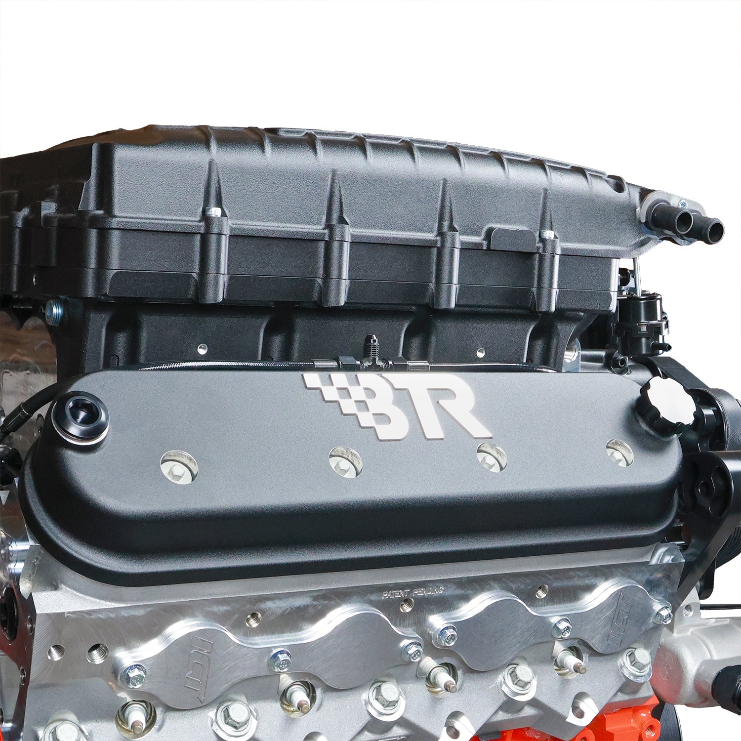 LS Low Profile Intake Cylinder Head Coolant Steam 4 Port Crossover Hose Kit - ICT Billet HS-LS01-4P