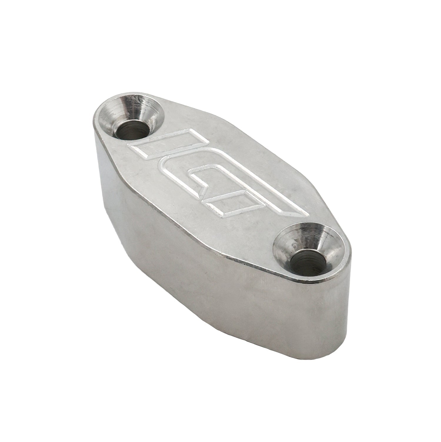 LS Oil Cooler Delete Plate w/ Dual 1/8" 90° - ICT Billet 551533