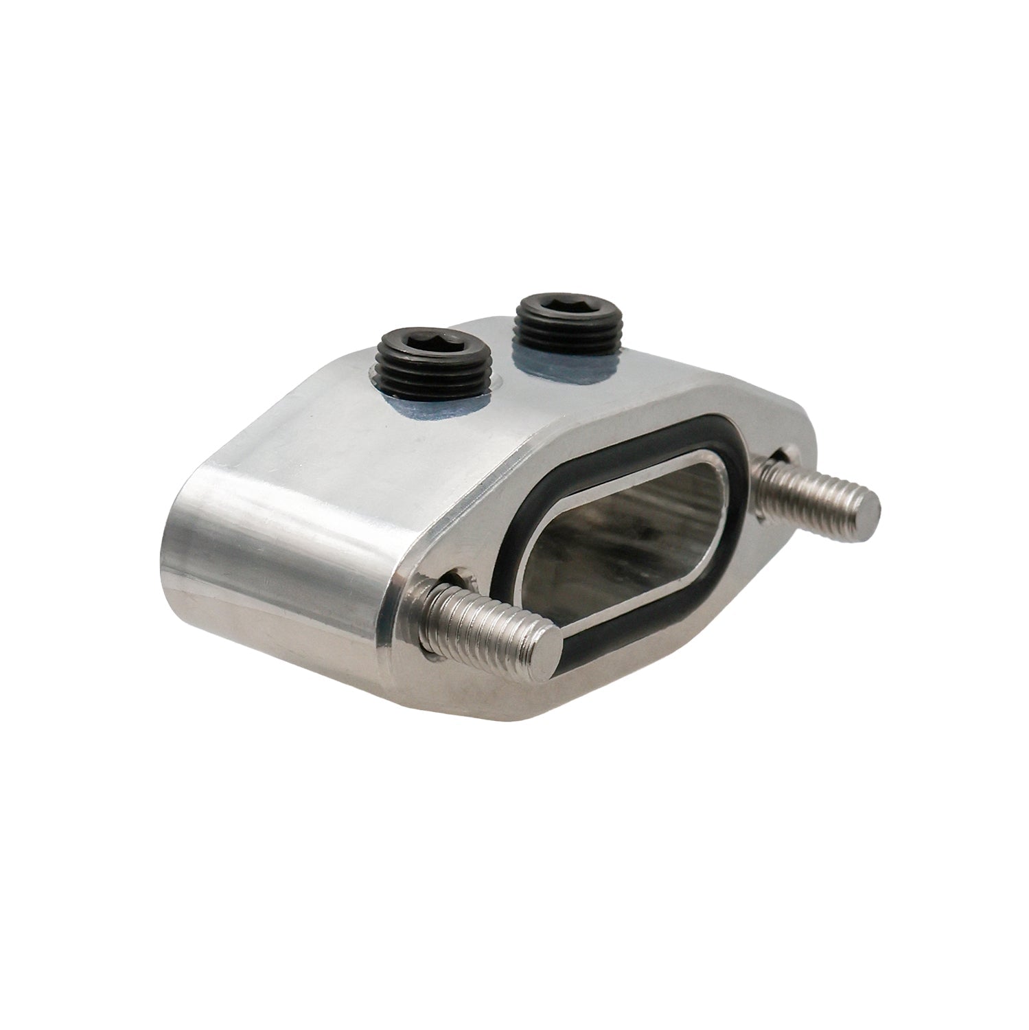 LS Oil Cooler Delete Plate w/ Dual 1/8" 90° - ICT Billet 551533