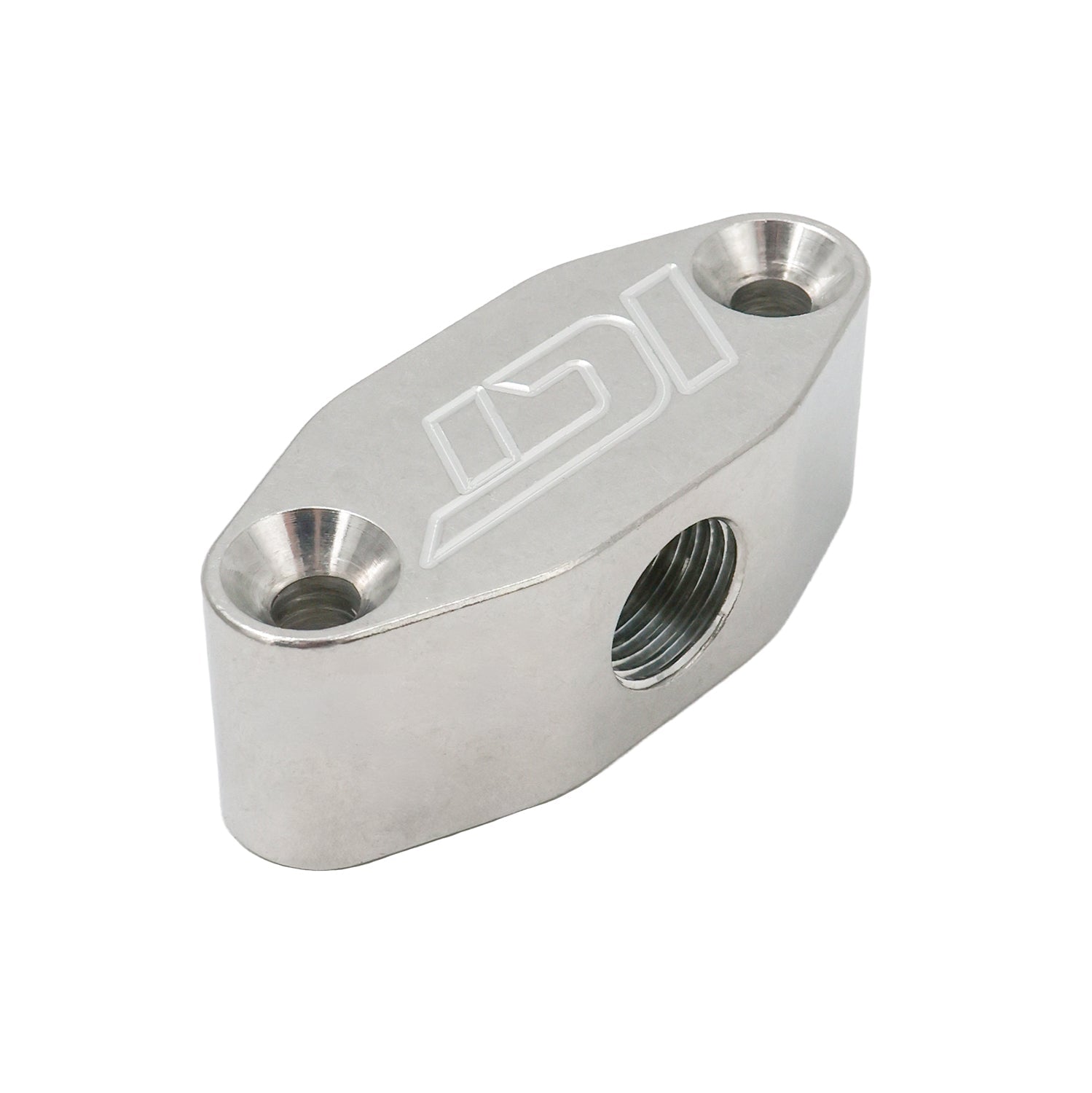 LS Oil Cooler Delete Plate w/ M16-1.5mm 90° - ICT Billet 551534