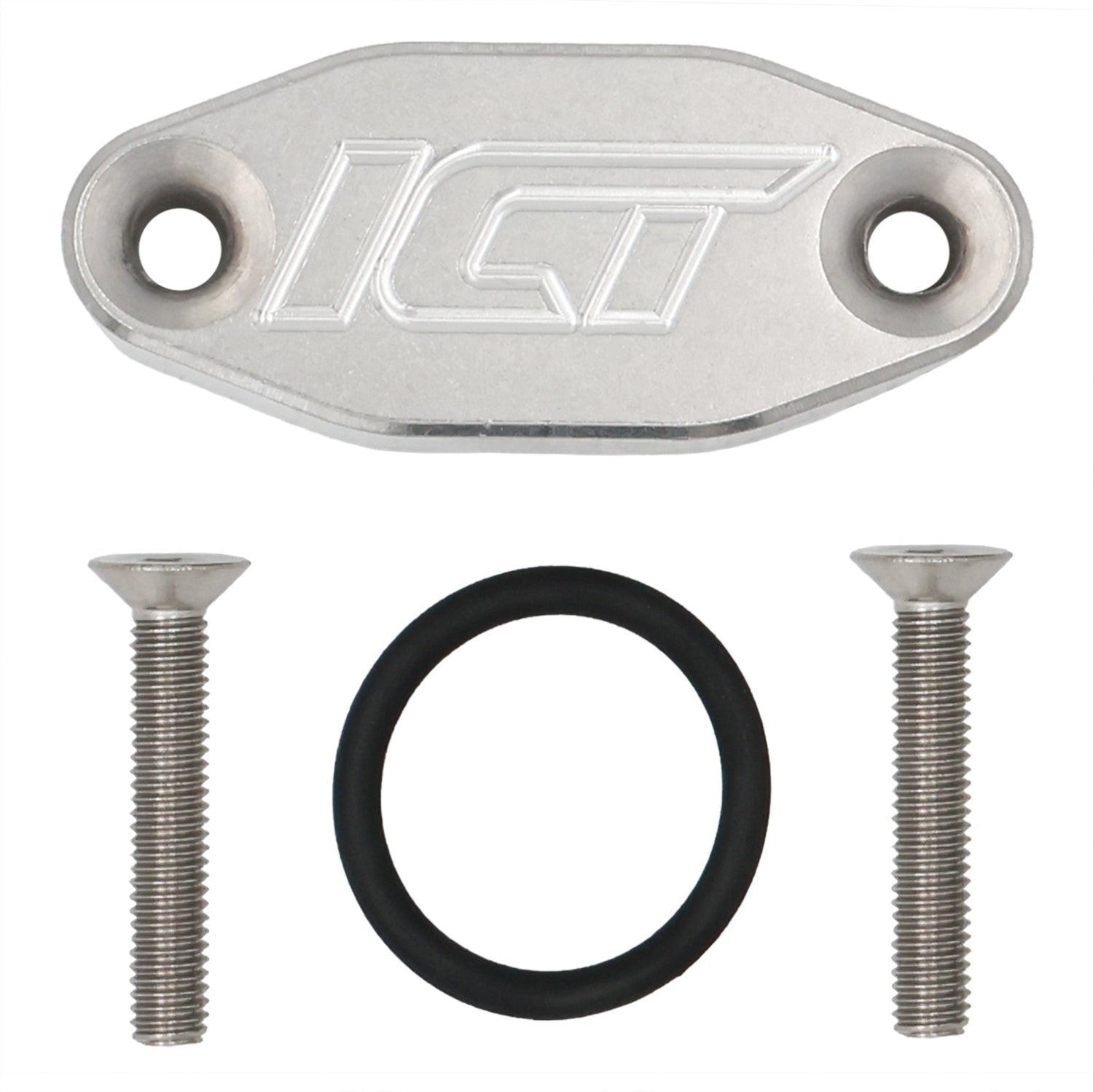 LS Oil Cooler Delete Plate w/ M16-1.5mm 90° - ICT Billet 551534