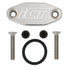 LS Oil Cooler Delete Plate w/ M16 & Dual 1/8" 90° - ICT Billet 551541
