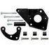 LS Power Steering Bracket - LS1 Camaro Pump - LS1 Camaro Spacing Black Cerakote - ICT Billet 551785-2B