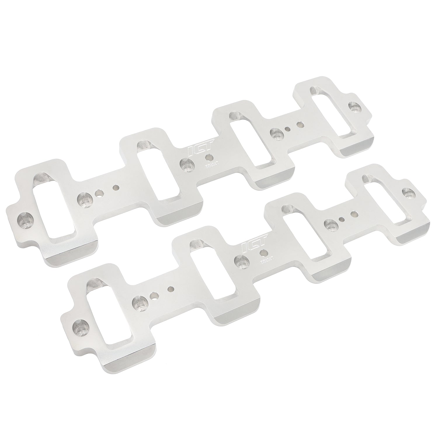 LS Rectangle Port Cylinder Head to Cathedral Intake Adapters - ICT Billet 551317