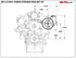 LS Saginaw Type - 2 Power Steering Pump Bracket Kit for Camaro Spacing w/ Turbo Headers - ICT Billet BKT-LS-PS01-2