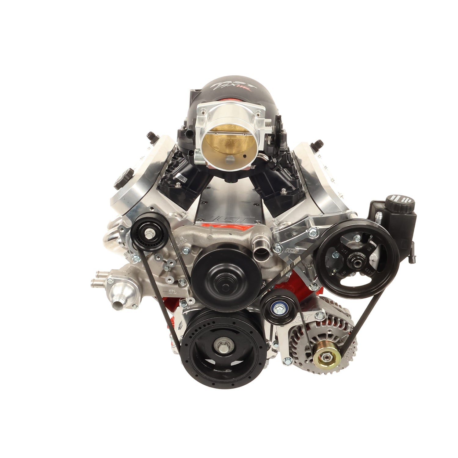 LS Saginaw Type - 2 Power Steering Pump Bracket Kit for Corvette Spacing - ICT Billet 551193LS0 - 1