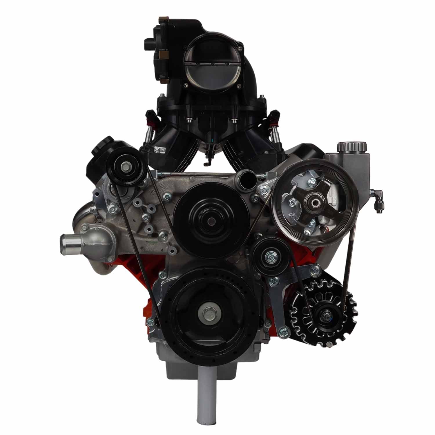 LS Saginaw Type - 2 Power Steering Pump Bracket Kit for Corvette Spacing w/ Turbo Headers - ICT Billet BKT - LS - PS01 - 1