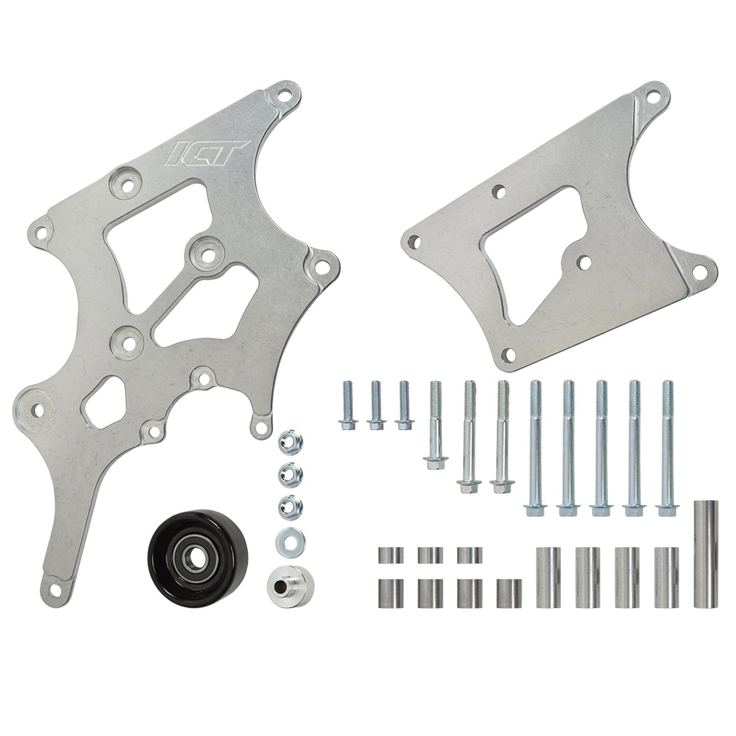LS Swap Alternator & Power Steering Bracket Kit Camaro LS1 GTO LS2 Compatible with BMW 330i E46 - ICT Billet 551796-2