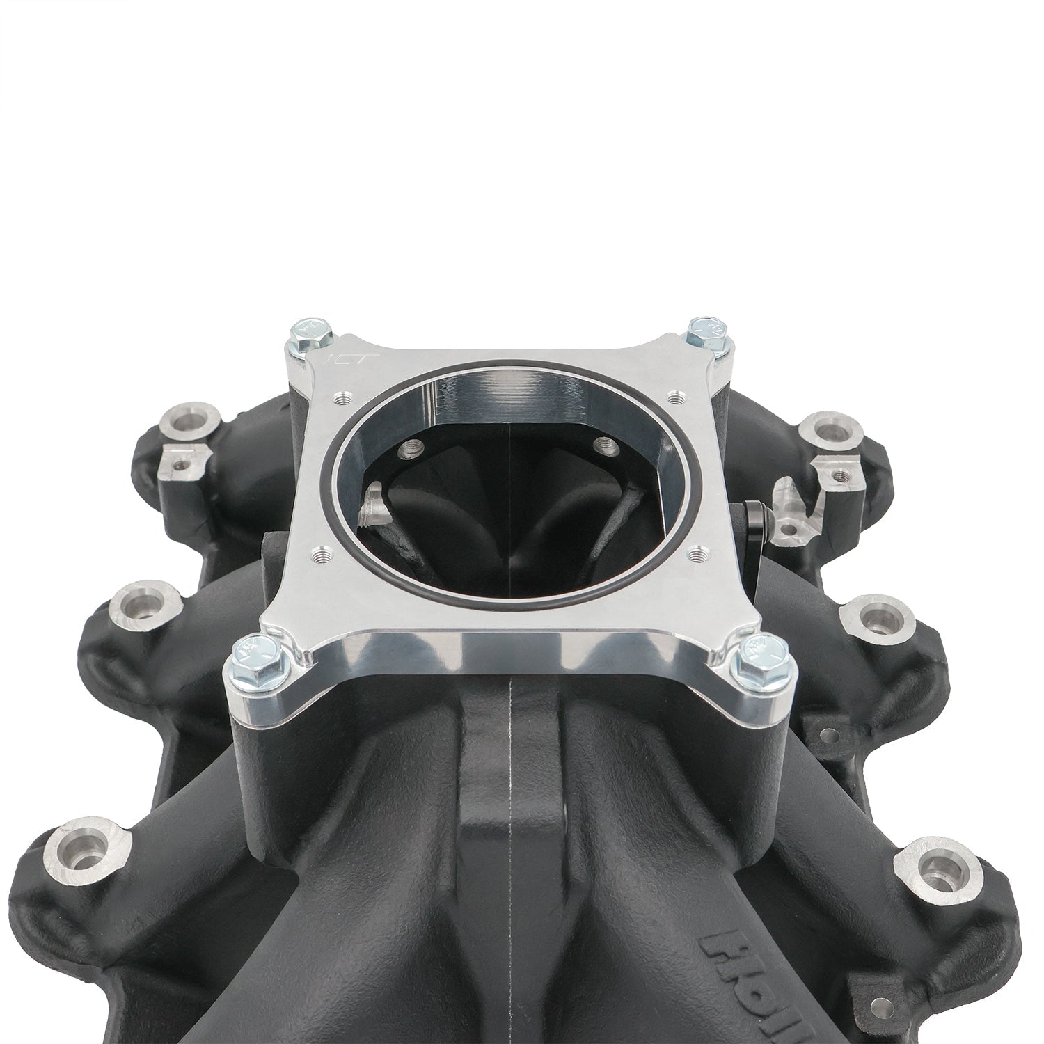 LS Throttle Body to 4150 Intake Manifold Adapter Plate - ICT Billet TB-4150-102