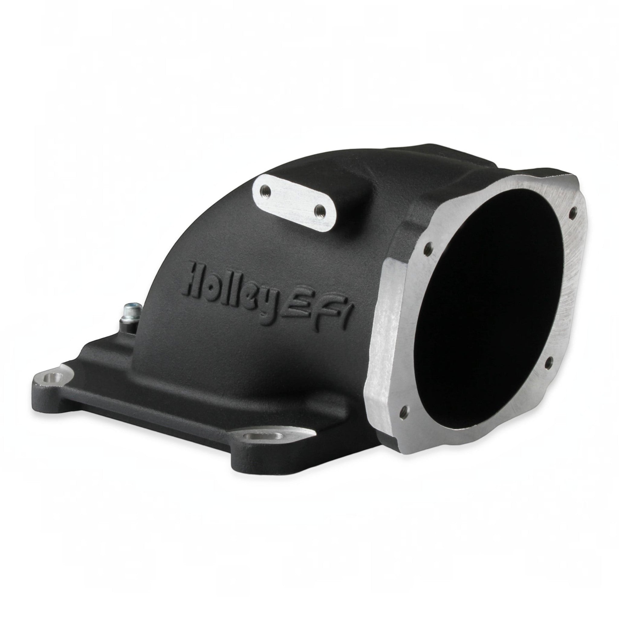 LS Throttle Body to 4150 Intake Manifold Elbow Adapter - ICT Billet HLY-300-240BK
