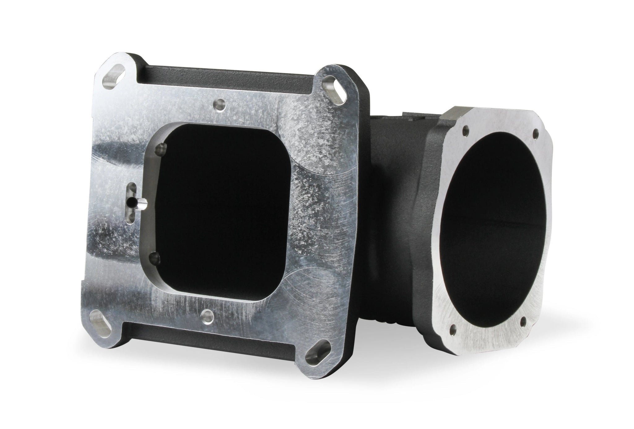 LS Throttle Body to 4150 Intake Manifold Elbow Adapter - ICT Billet HLY-300-240BK