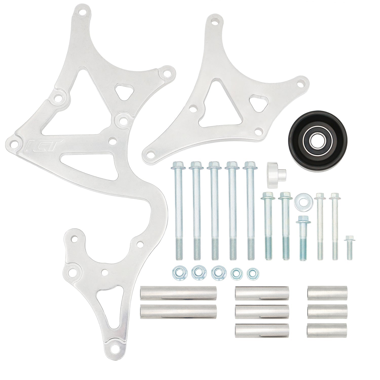 LS Truck Alternator and Power Steering Kit Driver Side - Type II - ICT Billet 551519T2-3