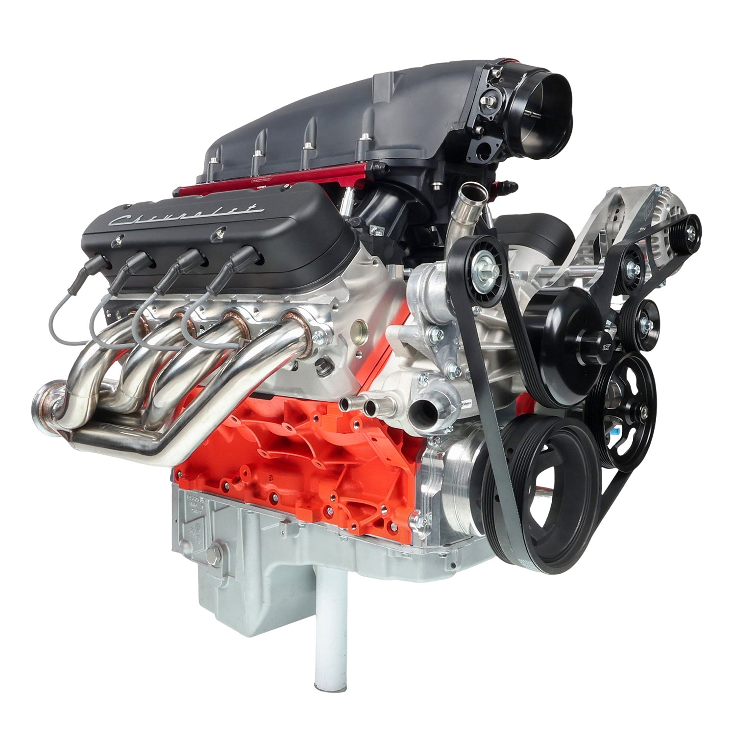 LS Truck Alternator and Power Steering Kit Driver Side with Extra Alternator Clearance - ICT Billet 551519XL-3