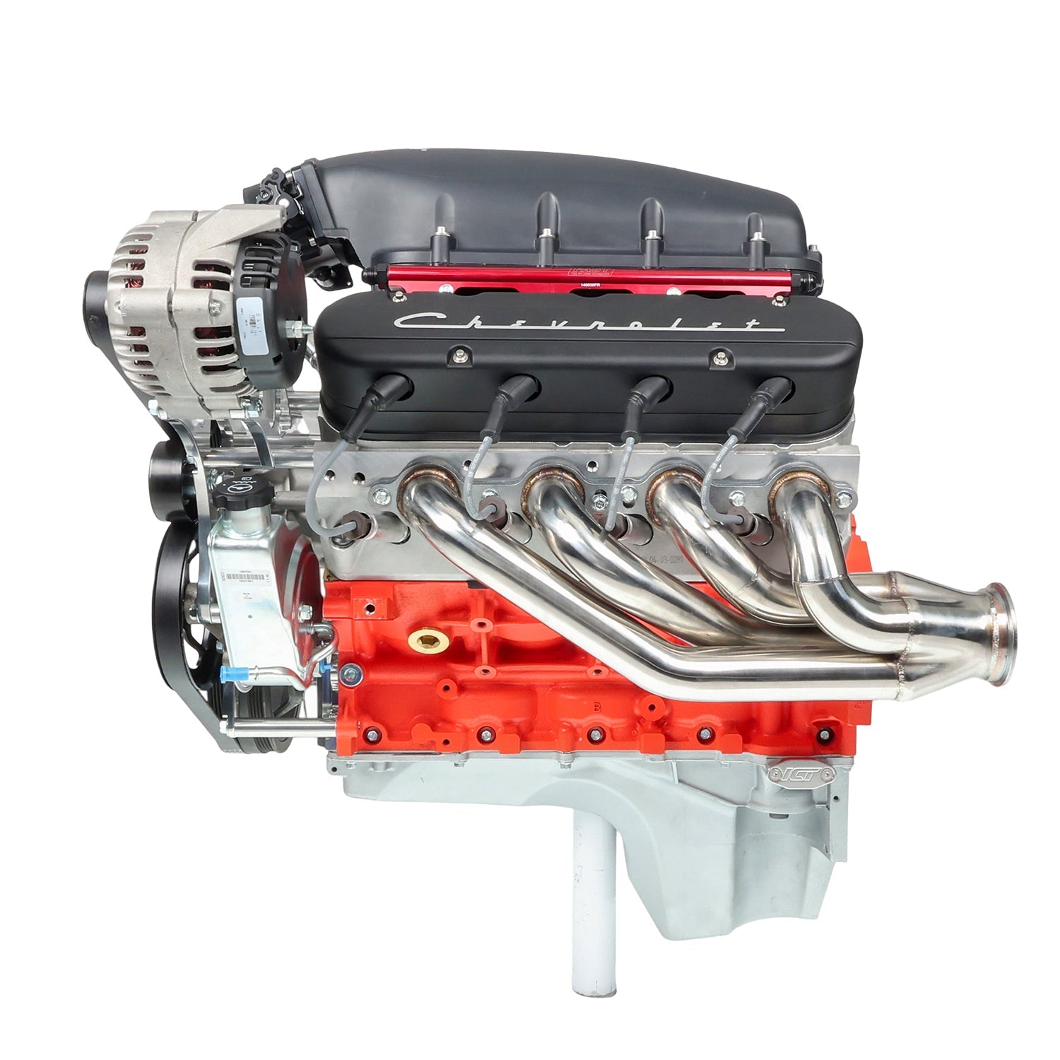 LS Truck Alternator and Power Steering Kit Driver Side with Extra Alternator Clearance - ICT Billet 551519XL-3