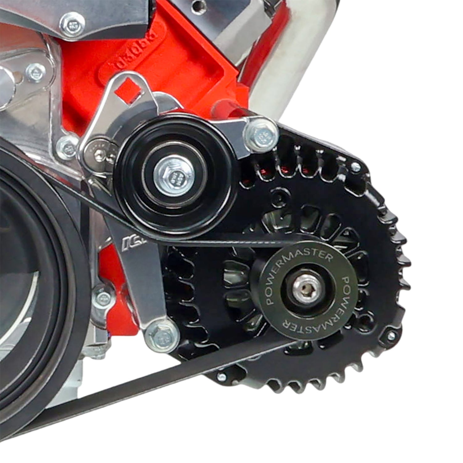 LS Truck Alternator Bracket Low Mount w/ Manual Tensioner - ICT Billet 551668T-3