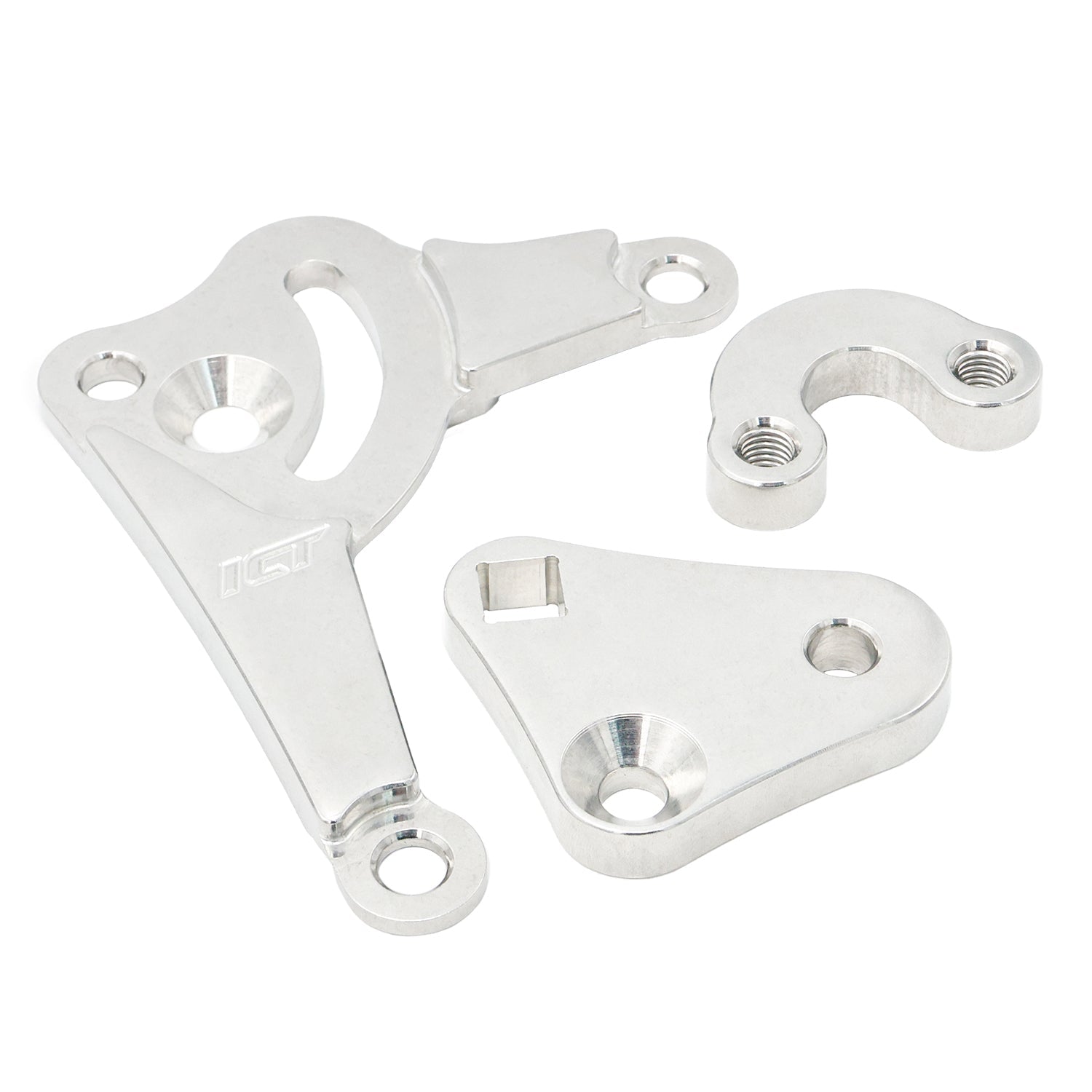 LS Truck Alternator Bracket Low Mount w/ Manual Tensioner - ICT Billet 551668T-3