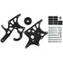 LS Truck - Black Cerakote Alternator / Power Steering Pump Bracket Kit - ICT Billet 551521X-3B