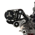 LS Truck - Black Cerakote Sanden 508 A/C Air Conditioner Compressor Bracket Kit LS1 LS3 LSX AC - ICT Billet 551474-3B