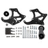 LS Truck - Black Cerakote Sanden 508 A/C Air Conditioner Compressor Bracket Kit LS1 LS3 LSX AC - ICT Billet 551474-3B